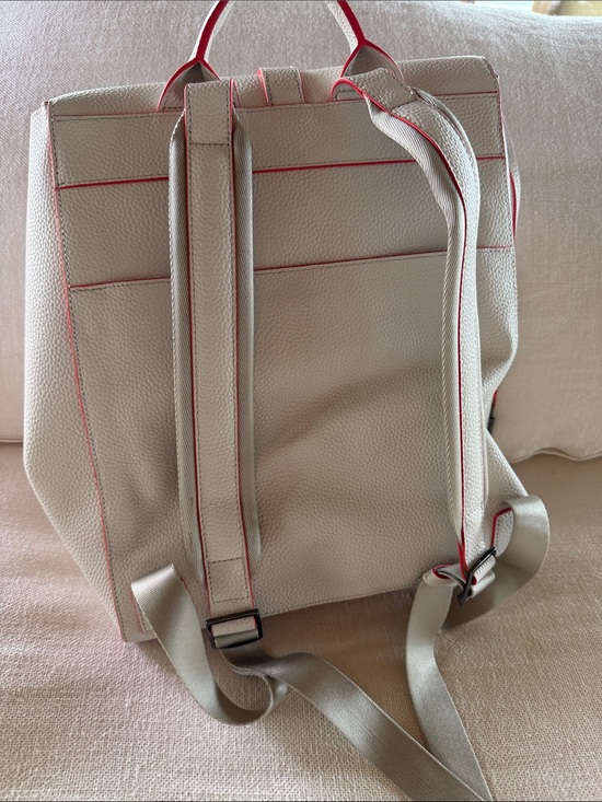 Tumi Georgica Mica Backpack in white and red main image 4